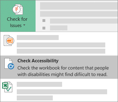 The Microsoft Accessibility Checker icon.